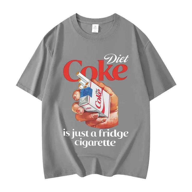 Funny Abstract Print Cotton T-Shirt Men Streetwear Casual Short Sleeve Tee