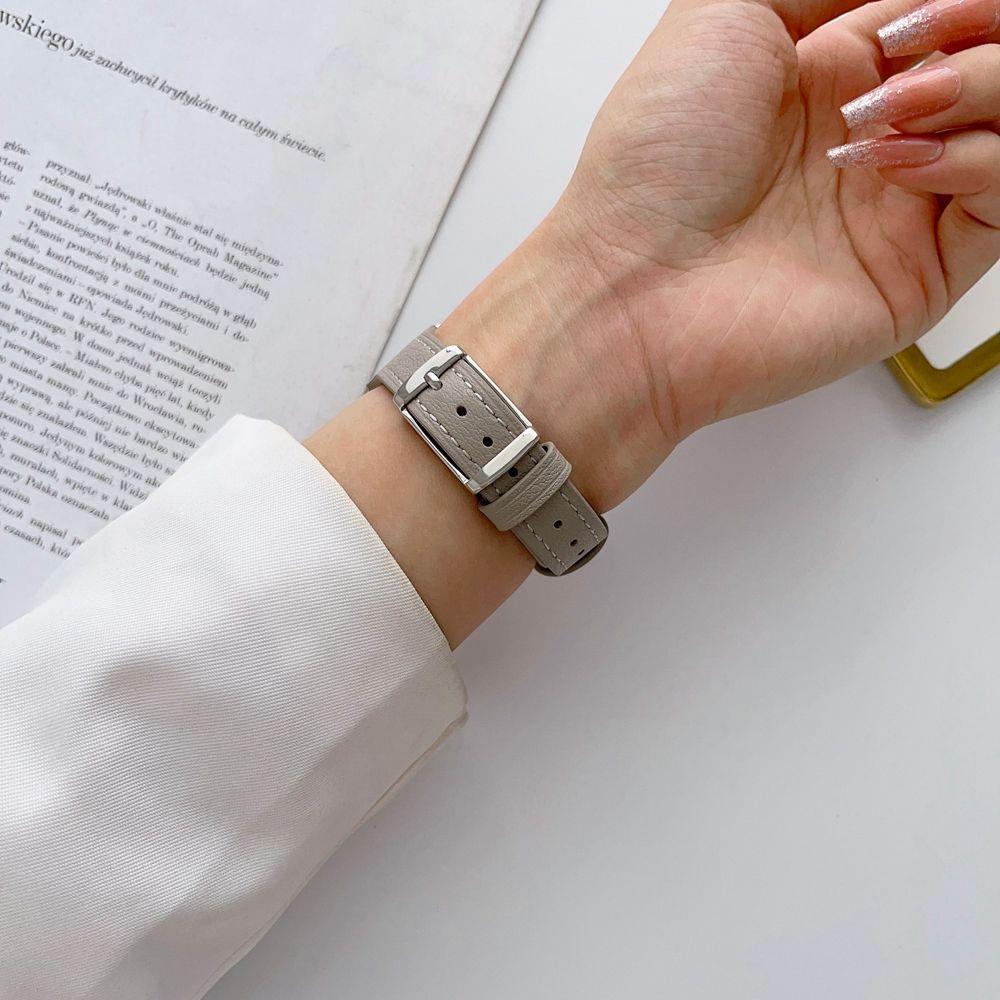 Универсальный ремешок для часов из натуральной кожи 20 мм 22 мм, элегантный удобный прочный ремешок для часов, аксессуар для часов, совместимый с Samsung, Huawei, Amazfit и т. д.