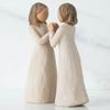 Статуэтка сестры из смолы, настольное украшение для сестринской дружбы, украшение для гостиной, спальни, скульптура для девочек, сестринская любовь, подарок для подруг-сестер