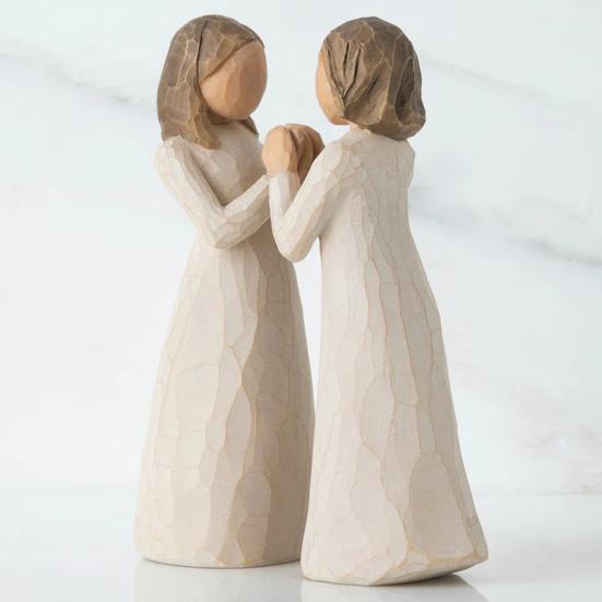 Статуэтка сестры из смолы, настольное украшение для сестринской дружбы, украшение для гостиной, спальни, скульптура для девочек, сестринская любовь, подарок для подруг-сестер