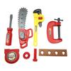8Pcs Simulation Plastic Saw Pretend Play Miniature Fix Tool Playing House Repairing Toy Set For Kids