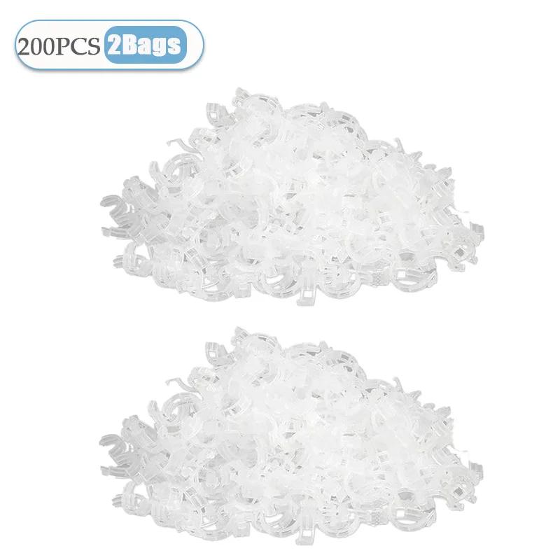 100-800PCS Plant Fixing Clips Reusable Plant Vegetables Vine Connects Fixing Tool Tomato Grafting Protect Garden Supplies