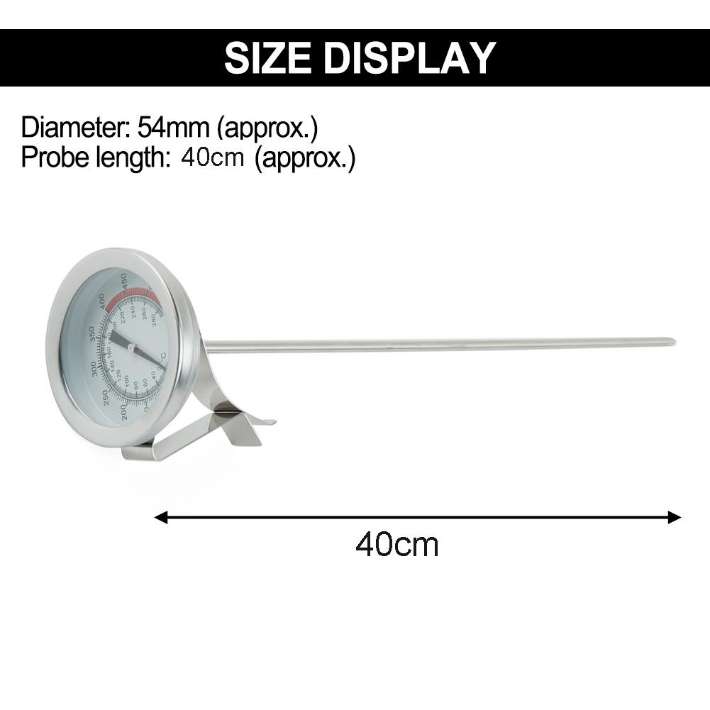 White Thermometer 1PCS 20 40cm Silver Stainless Steel