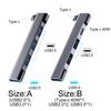 60 Вт Быстрая зарядка USB 3.0 Хаб Разветвитель 4-в-1 с портом Type-C Plug and Play Компактный для ноутбука ПК MacBook