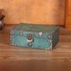 Retro Style Wooden Storage Box With Password Lock For Bedroom Organization