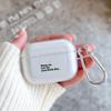 Забавные Цитаты Черный Простой Текст Буквы С Крючком Чехол Для AirPods 2 3 1 Чехлы Для Apple AirPods Pro 2 Прозрачный ТПУ Мягкая Крышка