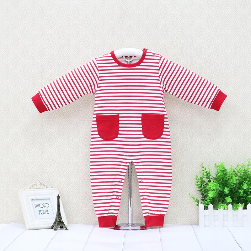 Детские комбинезоны для детей 12-36 месяцев, 100% хлопок, рождественская одежда для девочек, осенняя одежда с длинными рукавами, детский костюм с карманом