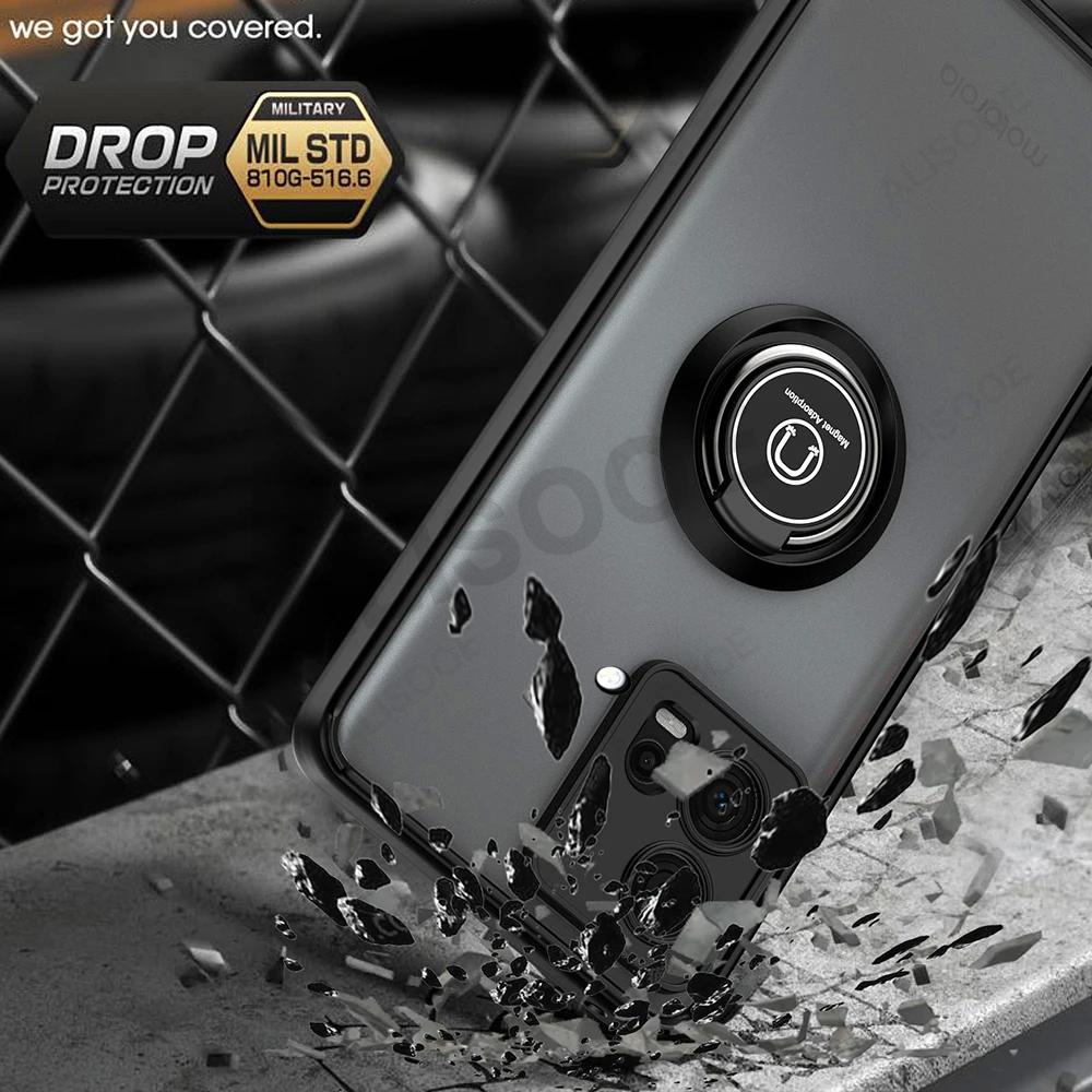 Чехол funda для Motorola Edge 50 Fusion 40 Pro 30 Ultra Neo G85 G84 G54 G14 G24 G34 Чехол с кольцом-подставкой Capa для Moto G53 G23 G13 Обложка
