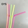 100 шт. гибкие пластиковые трубочки одноразовые питьевые трубочки разных цветов 21 см гибкие полосатые трубочки для сока для вечеринок и мероприятий