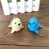 Cute Sea Lion Shape Vocal Key Ring Luminous Key Chain LED Light
