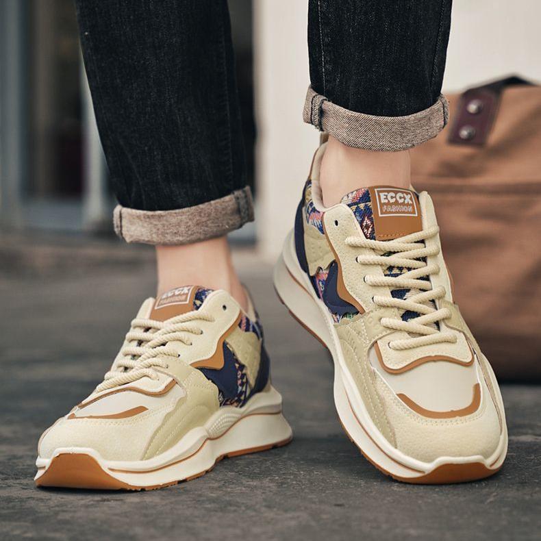 Men's Shoes Autumn and Winter 2025 New Trend Soft Soled Sports and Leisure Shoes Men's Thick Soled Height Increasing Dad Shoes