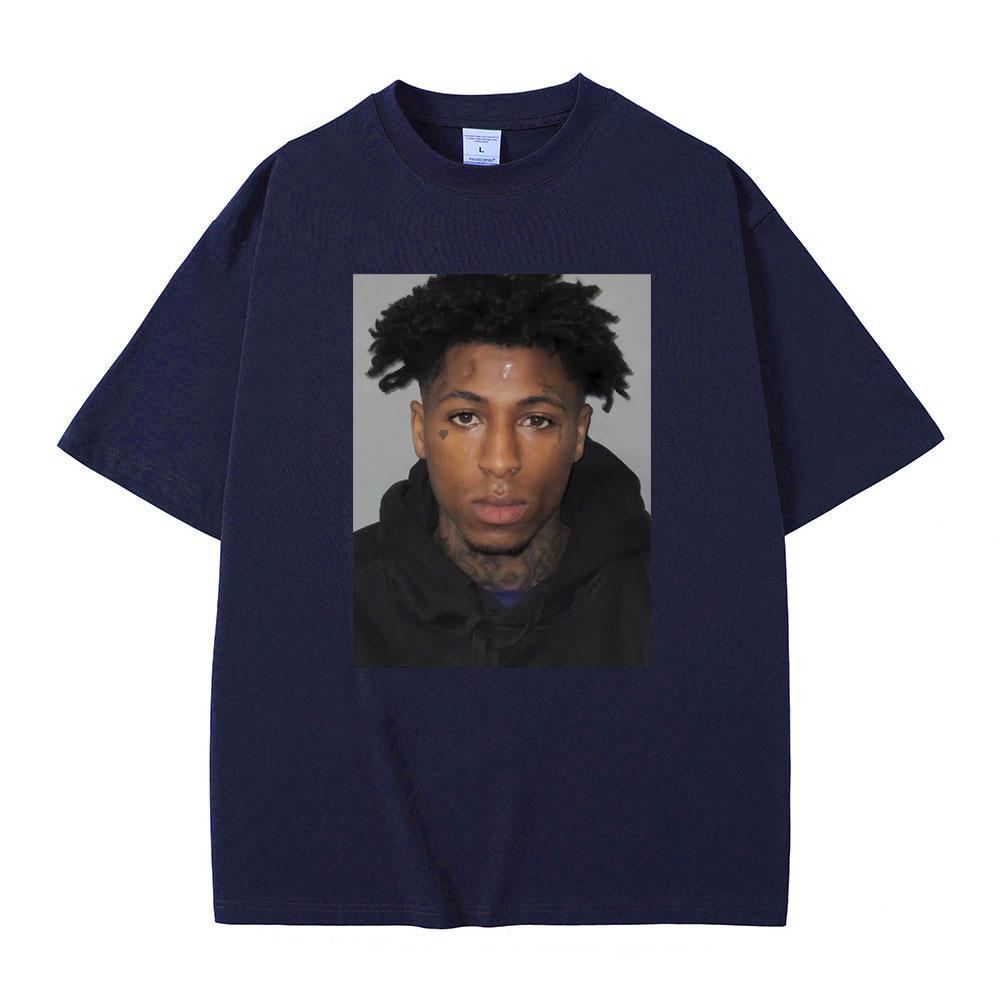 Футболка с фотографией рэпера Youngboy Never Broke Again, мужская и женская, хип-хоп, винтажная, из чистого хлопка, мужская футболка оверсайз