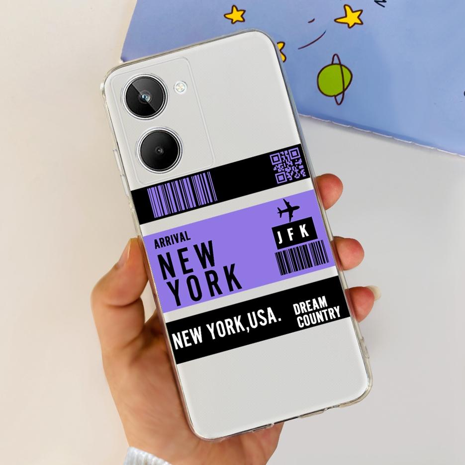 Чехол для Realme 10 4G Цветной Расписной Чехол Мягкий Силиконовый Чехол для Телефона Для Realme 10 Pro Plus Realme10 Pro+ Задняя Крышка Coque Capa