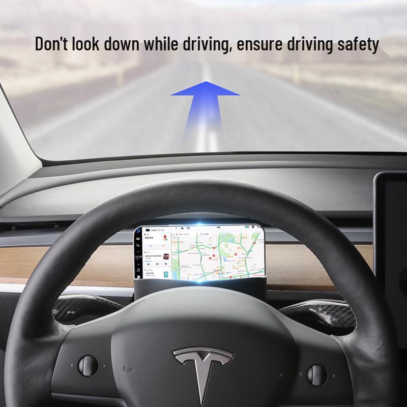 Силиконовый держатель для телефона на руль Tesla Model 3/Y