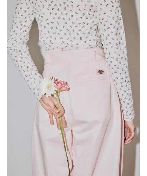 Lily Brown LB x Dickies Tuck Baggy Pants LWFP251099PNK0