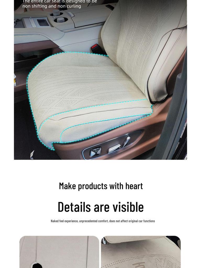 BYD Xia Zuo Cushion Seat Cover: Breathable, Ventilated Suede Mat for All-Season Use in Business Vehicles