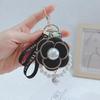 Korean Pearl Camellia Keychain: Stylish Bag & Car Accessory for Women