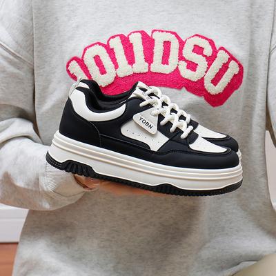 Женские повседневные кроссовки на толстой платформе, нескользящие, со шнуровкой, для ходьбы, дышащие, удобные, теннисные туфли для женщин, легкие, для тренировок