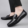 Fashion Fashion Men Slip-on Casual Office Business Shoes Leather Men Trendy Classic Loafers Moccasins Men Outdoor Driving Flats Shoes