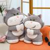 Station Version Lucifer Doll Cat Plush Toy Big Face Cat Doll Sofa Ornament Throw Pillow Pillow
