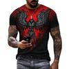 Punk Crow 3D Printed T-Shirt Dark Mighty Raven T Shirt For Men Casual Streetwear Women Tees Casual Birds Graphic Oversized Tops