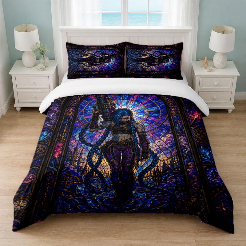Arcane Bedroom 3Pcs Bedding Set Soft Bed Sheet Pillowcases Home Bedding Decoration