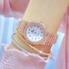 BEE SISTER BS Women Watch Famous Luxury Brands Diamond Ladies Wrist Watches Female Small Wristwatch Rose Gold Watch