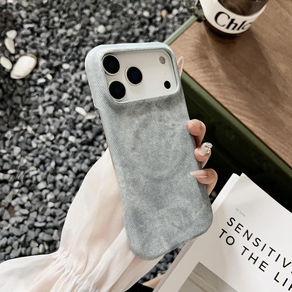 Джинсовый магнитный чехол для телефона для For Iphone 17 Air 16 1 Plus 14 13 Pro max Беспроводная зарядка Ударопрочный Простой Защитный чехол