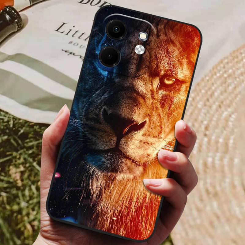 Для чехла Infinix Smart 9 X6532 Роскошный расписной телефон Силиконовая задняя крышка Для чехлов Infinix Hot 50i X6531 Защитный чехол Smart9