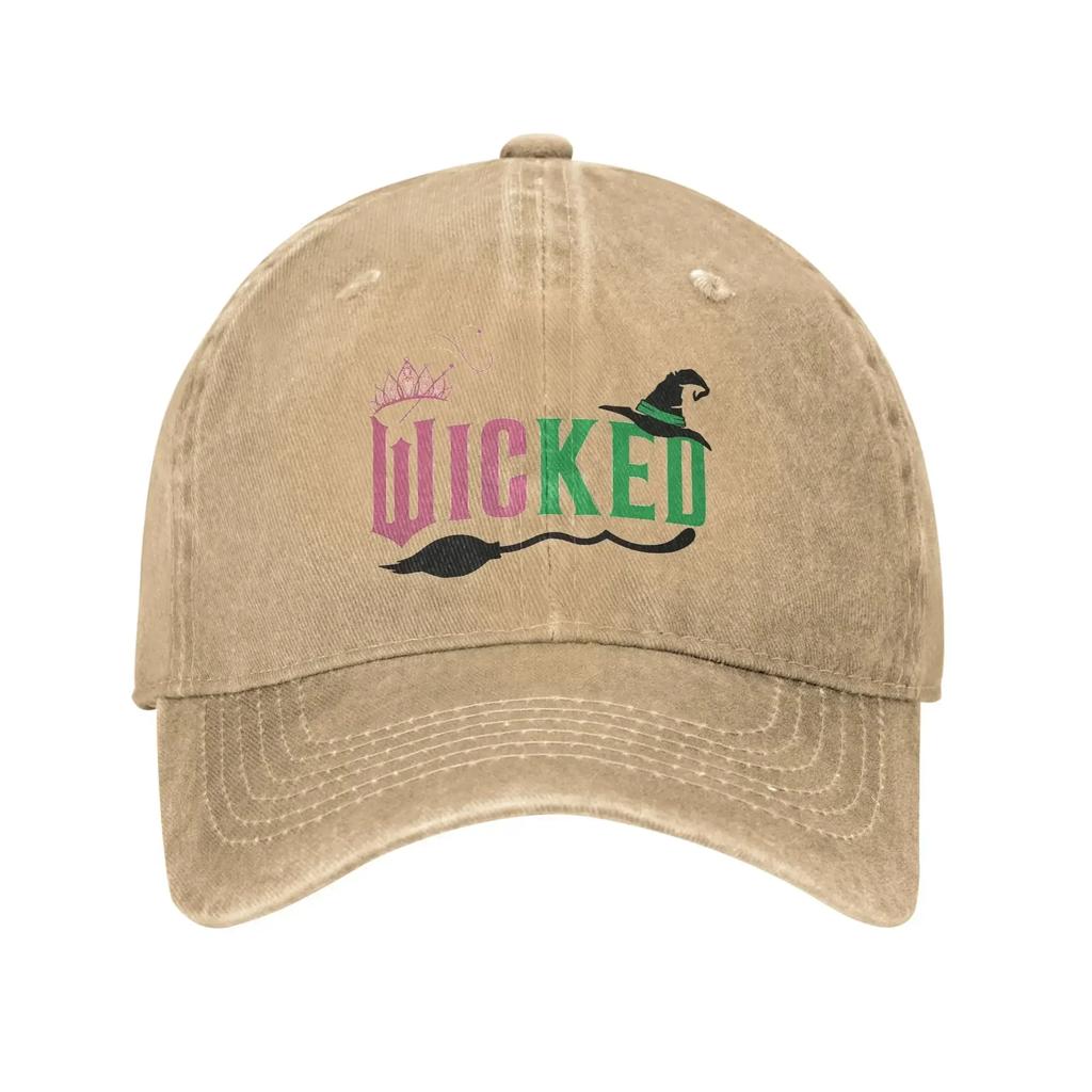 Summer Wicked Musical Movie Baseball Cap Sun Breathable Print Washed Trucker Hat Men Women y2k Cool Outdoor Gym Baseball Caps