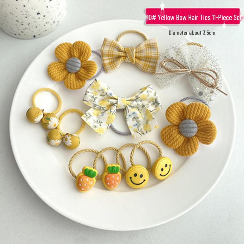 High-Value Hair-Friendly Floral Hair Ties for Girls - Cute and Child-Friendly Hair Accessories