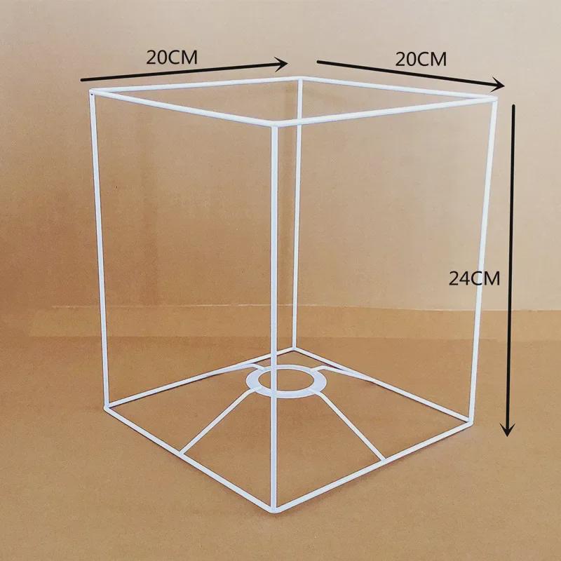 Рамка абажура из плетеной веревки своими руками: Круглая и квадратная железная фурнитура для настольных ламп