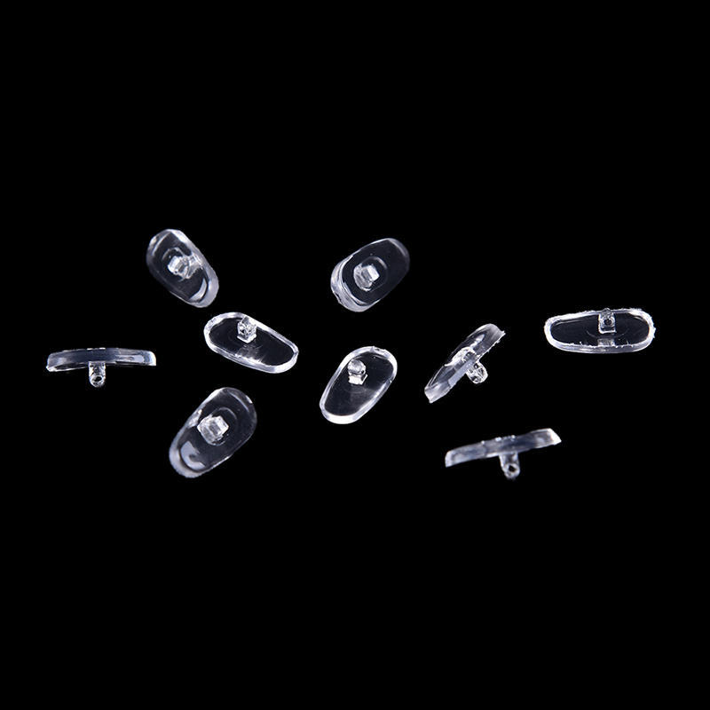 50 пар навинчивающихся овальных силиконовых носоупоров для очков, новые,