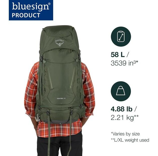 Рюкзак Osprey Kestrel 58 schwarz (Herren)