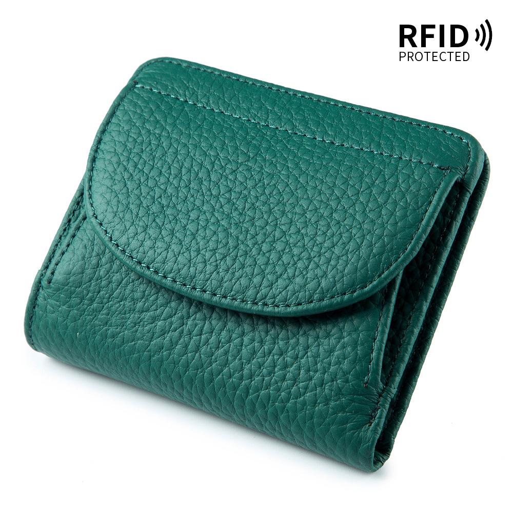 Fashion Women Wallet Genuine Leather Small Coin Purse Card Holder Mini Cowhide Pocket Female Purse Wallet