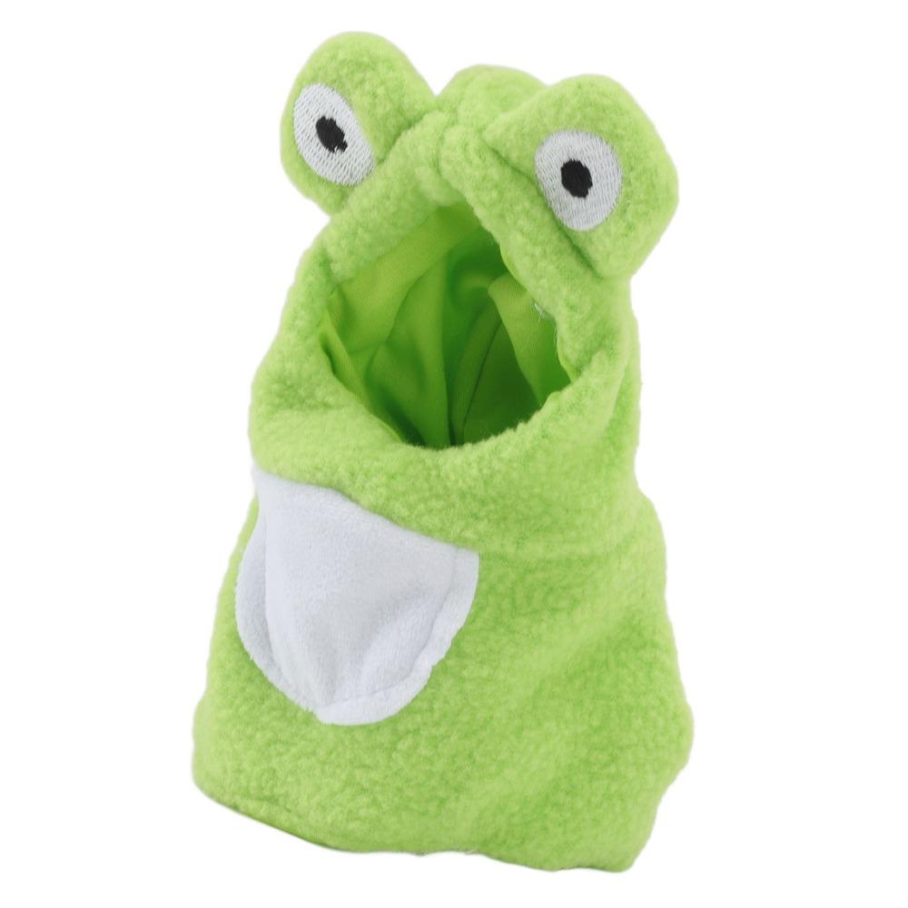 Frog Shape Parrot Frog Costume Green Color Pet Bird Hoodie Cute Small Animals Clothes For Parrots