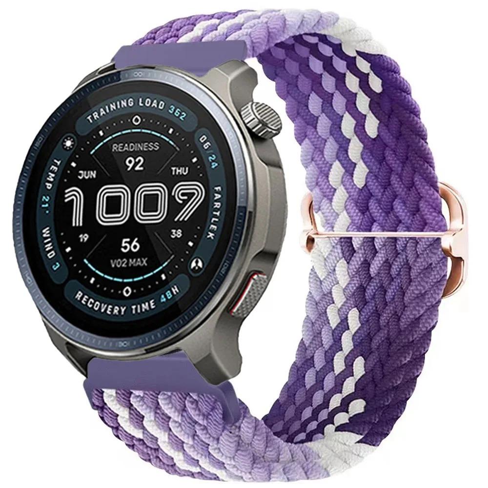 22 мм 20 мм Нейлоновый ремешок для Amazfit Balance 2 1/Bip 6 5 Спортивный браслет Ремешок для часов Correa для Amazfit GTR 47 мм/GTR 4 3/GTS/Active 2