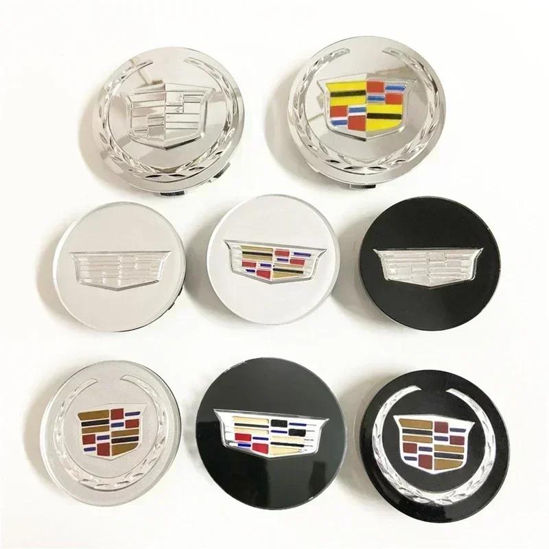 67mm Car Wheel Center Hub Cap Rim Cover Stickers for Cadillac CT5 STS XLR CT4 GT4 SLS SLR XT6 Escalade XT4 XT5 SRX XTS ELR BLS