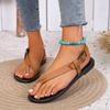 Women Sandals  New Summer Shoes for Women Open Toe Casual  Flip Flops Woman Sandals Buckle Strap Soft Bottom Ladies Shoes