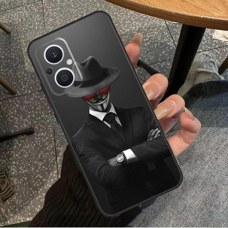 Мужской костюм Рубашка Галстук Для OPPO Reno 11F 12F 13F 14F 8T 10 11 12 13 14 Pro 8 7 Lite OPPO Find X8 X6 X5 X9 Pro Чехол