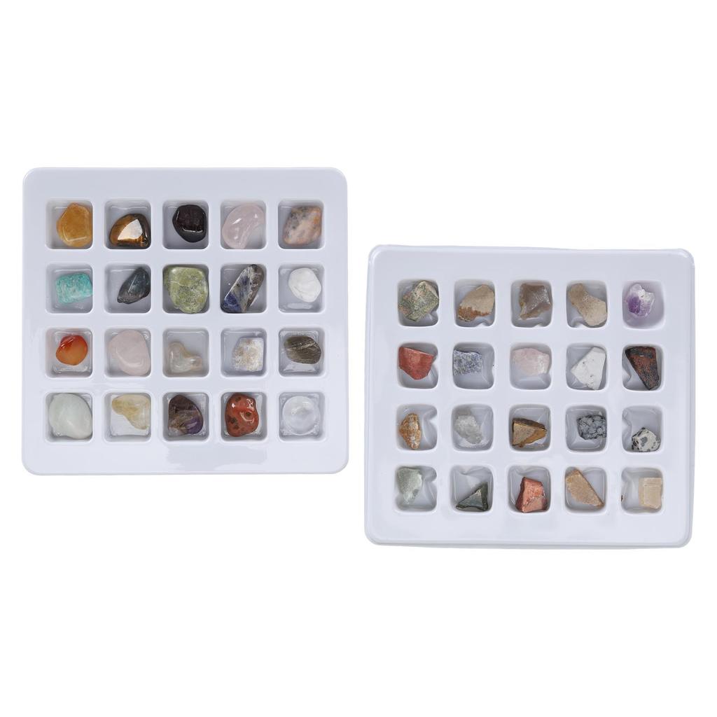 Набор Rock Collection Rock Fun, профессиональный минеральный рок-научный образовательный набор для детей, мальчиков, девочек