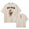 Yuvilgan kislotali futbolkalar Vintage yuvilgan Anime Demon Slayer futbolkasi katta oʻlchamli koʻcha kiyimi Kimetsu No Yaiba futbolkalari