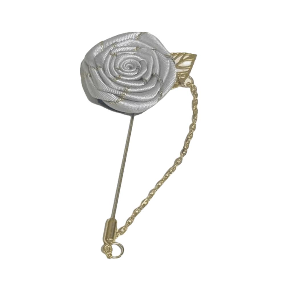 Personality Colorful Brooch Leaf Lapel Decoration Rose Collar Needle Men Corsage Cloth Floral Badge