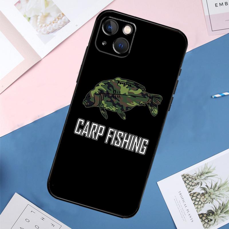 Чехол для карповой рыбалки для iPhone 14 15 16 Pro Max 11 12 13 Mini X XR XS Max Plus Задняя крышка телефона