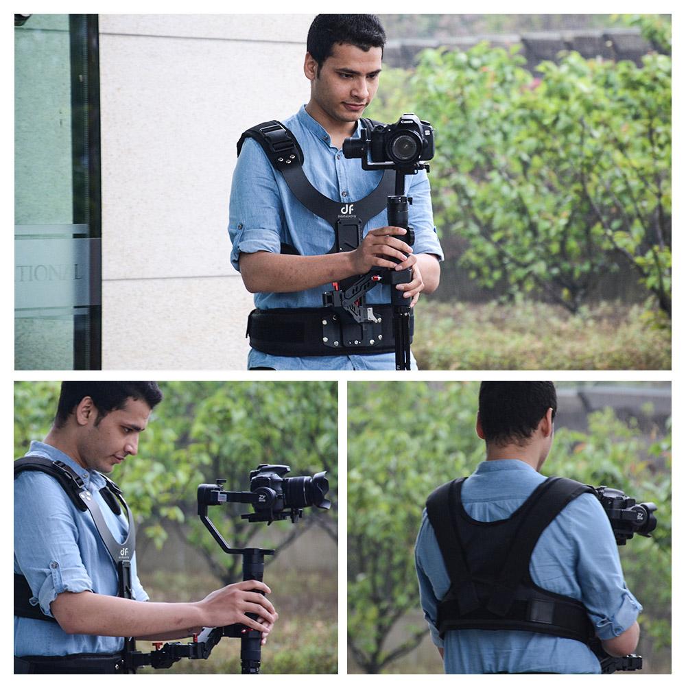 DF DIGITALFOTO THANOS Система стабилизации подвеса с двойным пружинным рычагом + разгрузочный жилет Совместима с DJI Ronin S