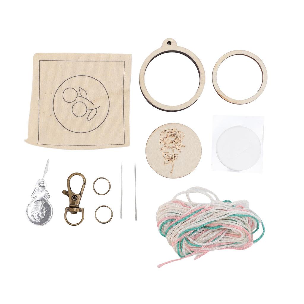 Мини Деревянный Вышивальный Пяльцы Брелок Маленькое Кольцо Крошечные Материалы для Изготовления Ювелирных Изделий для Подвески-Сережки Круглый