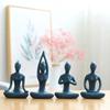 Modern Minimalist Yoga Girl Ornaments Home Teahouse Decoration Ceramic Abstract Art Craft Yoga Poses Figurine Gifts