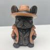 Statue Resin Gentleman Bulldog Small Desktop Ornament Gift