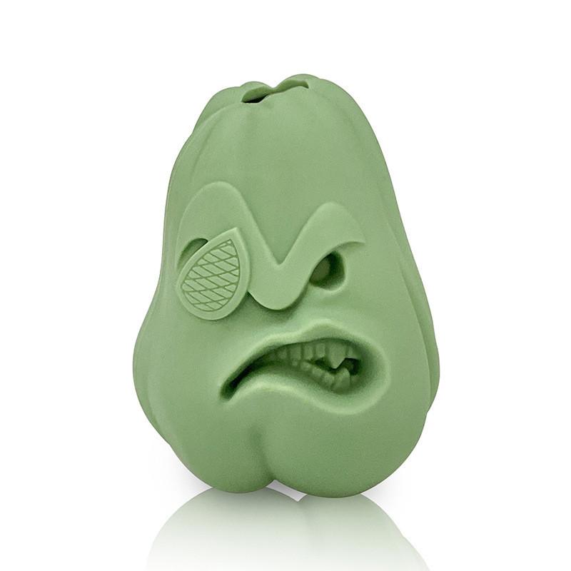 Прочная силиконовая игрушка-кормушка для домашних животных, дизайн "Тыква-пират", для собак и кошек, устойчивая к укусам