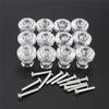 25mm Tranparent Acrylic Kitchen Door Knobs Clear Drawer Cabinet Dresser Cupboard Pull Handle